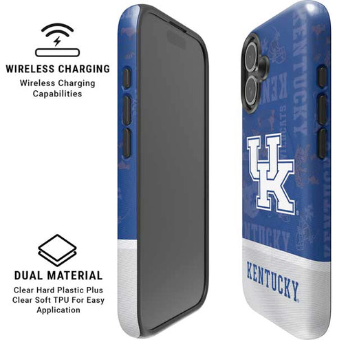 University of Kentucky Jersey Split iPhone 16 Plus Magsafe Impact Case