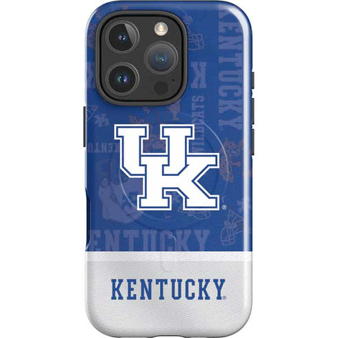 University of Kentucky Jersey Split iPhone 16 Pro Max Magsafe Impact Case