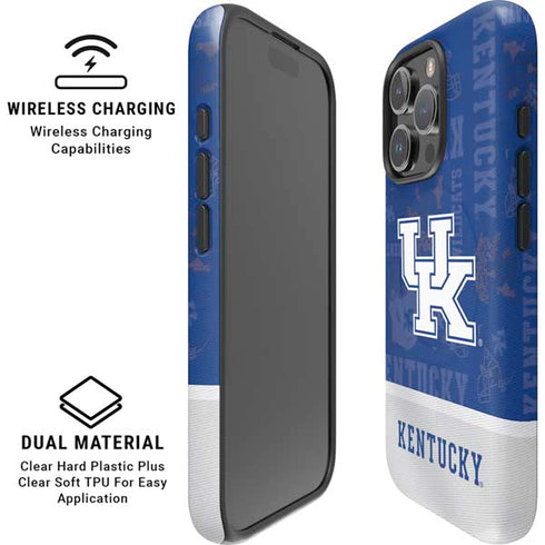 University of Kentucky Jersey Split iPhone 16 Pro Max Magsafe Impact Case