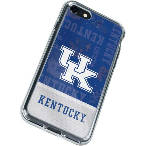 University of Kentucky Jersey Split iPhone SE (2nd & 3rd Gen) Clear Case