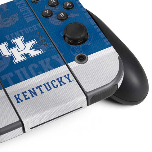 University of Kentucky Jersey Split Nintendo Switch (2017-2021) Joy-Con Controller Skin