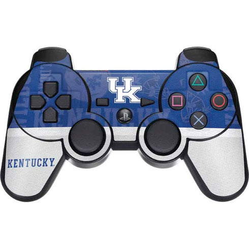 University of Kentucky Jersey Split PS3 Dual Shock wireless controller Skin