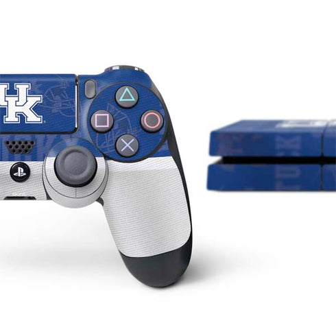 University of Kentucky Jersey Split PS4 Console and Controller Bundle Skin