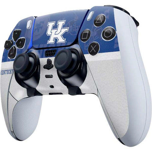 University of Kentucky Jersey Split PS5 DualSense Edge Pro Controller Skin