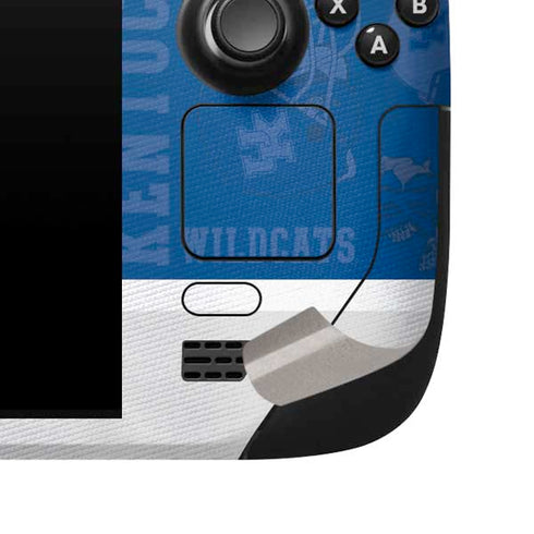 University of Kentucky Jersey Split Steam Deck Handheld Gaming Computer Skin
