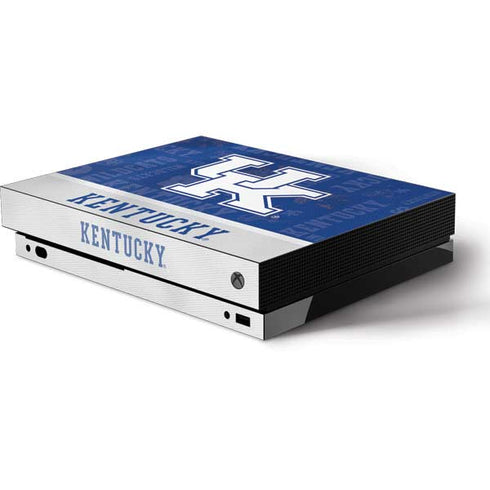 University of Kentucky Jersey Split Xbox One X Console Skin