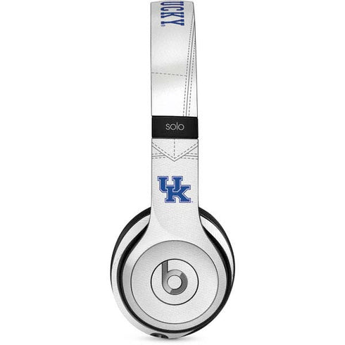 University of Kentucky White Jersey Beats Solo 2 Wired Skin