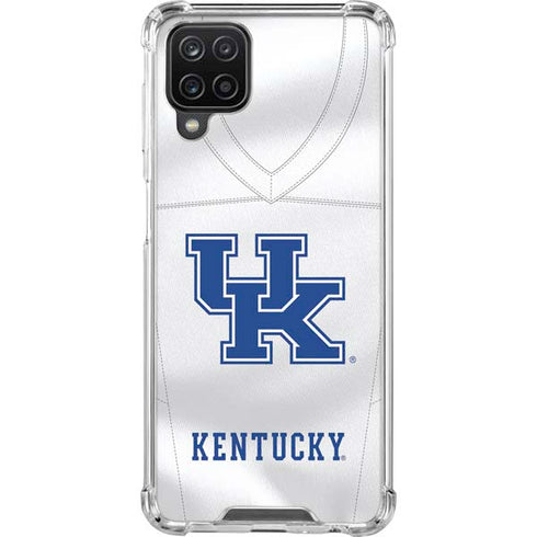 University of Kentucky White Jersey Galaxy A12 Clear Case