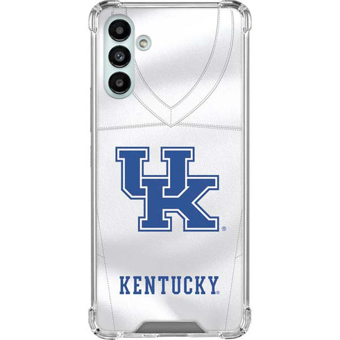 University of Kentucky White Jersey Galaxy A13 5G Clear Case