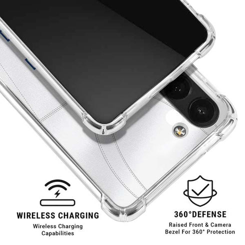 University of Kentucky White Jersey Galaxy A13 5G Clear Case