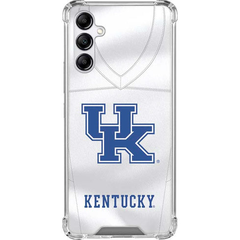 University of Kentucky White Jersey Galaxy A14 5G Clear Case