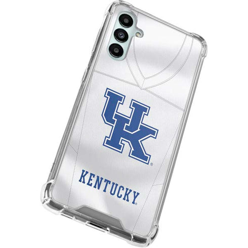 University of Kentucky White Jersey Galaxy A14 5G Clear Case