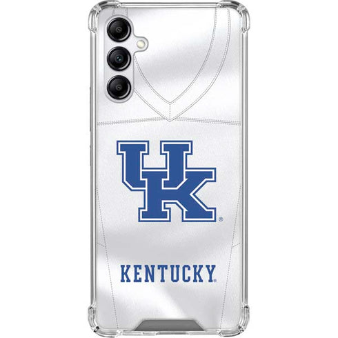 University of Kentucky White Jersey Galaxy A15 5G Clear Case