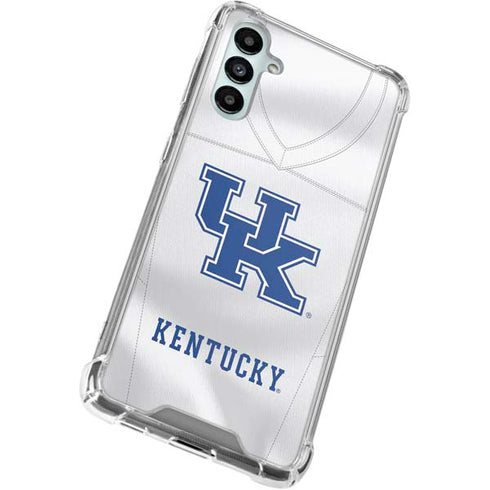 University of Kentucky White Jersey Galaxy A15 5G Clear Case