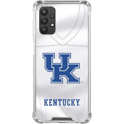 University of Kentucky White Jersey Galaxy A32 5G Clear Case