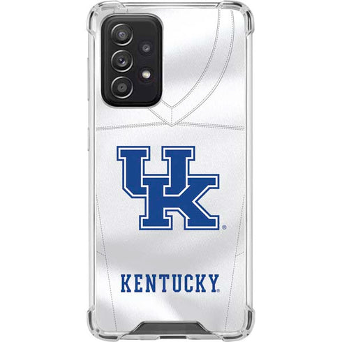 University of Kentucky White Jersey Galaxy A52 5G Clear Case