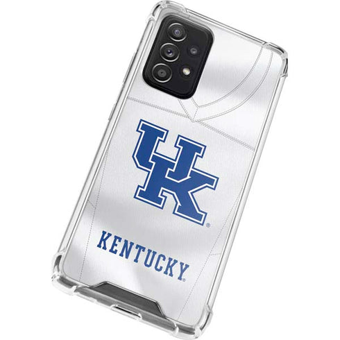University of Kentucky White Jersey Galaxy A52 5G Clear Case