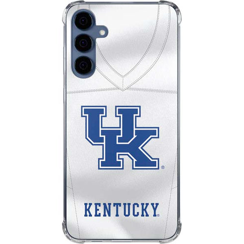 University of Kentucky White Jersey Galaxy A55 5G Clear Case