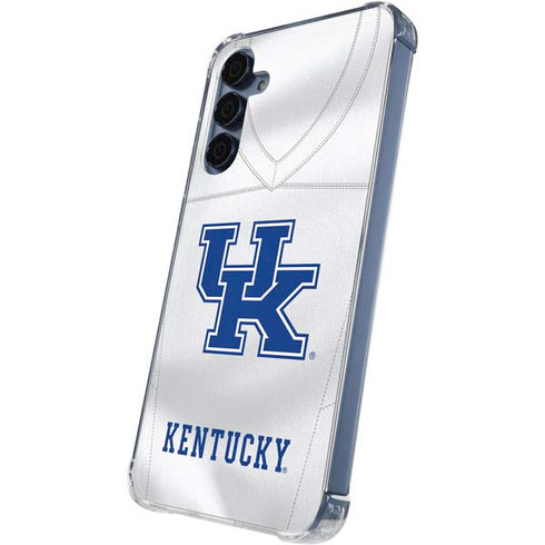 University of Kentucky White Jersey Galaxy A55 5G Clear Case