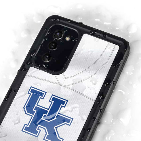 University of Kentucky White Jersey Galaxy Note20 5G Waterproof Case