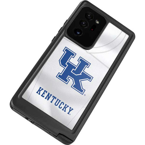 University of Kentucky White Jersey Galaxy Note20 Ultra 5G Waterproof Case