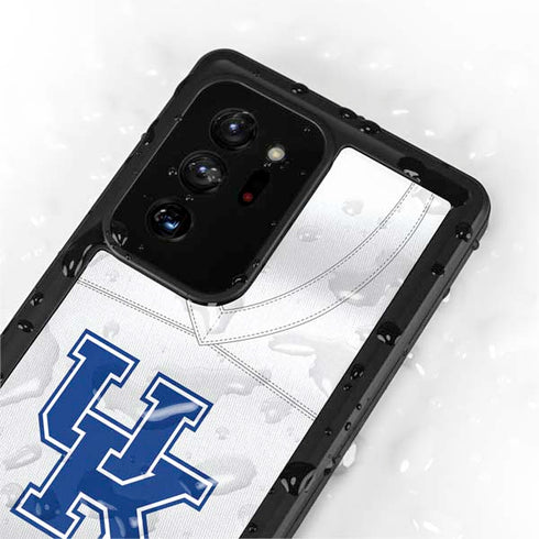 University of Kentucky White Jersey Galaxy Note20 Ultra 5G Waterproof Case
