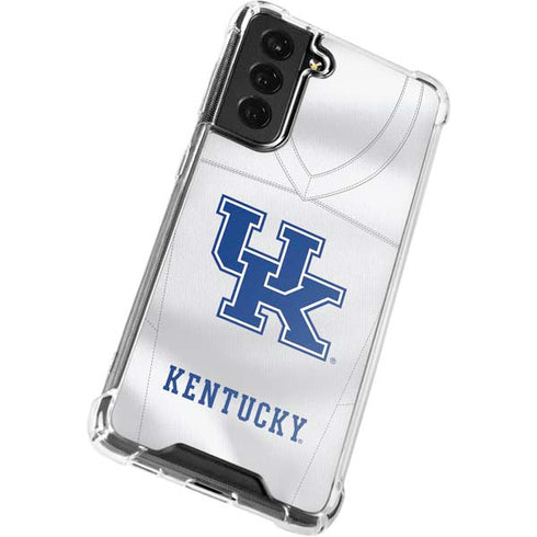 University of Kentucky White Jersey Galaxy S21 FE Clear Case