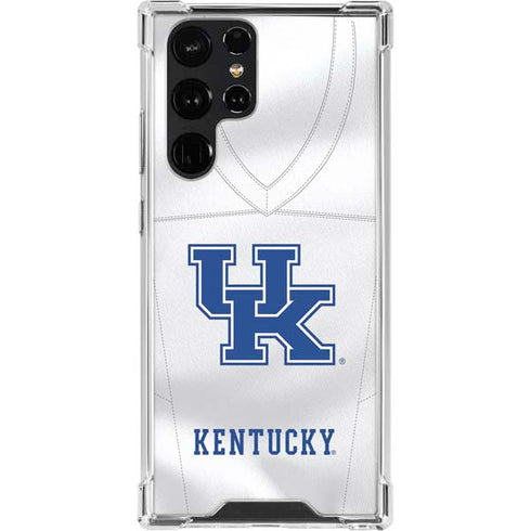 University of Kentucky White Jersey Galaxy S22 Ultra Clear Case