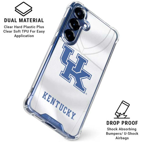 University of Kentucky White Jersey Galaxy S25 Clear Case