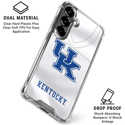 University of Kentucky White Jersey Galaxy S26 Clear Case