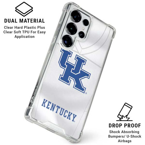 University of Kentucky White Jersey Galaxy S26 Ultra Clear Case