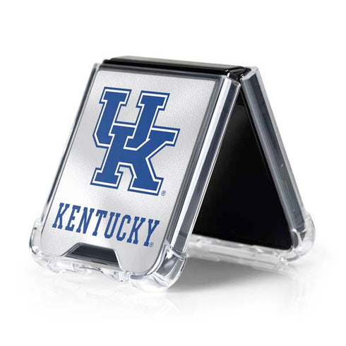 University of Kentucky White Jersey Galaxy Z Flip5 5G Clear Case