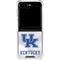 University of Kentucky White Jersey Galaxy Z Flip6 Clear Case