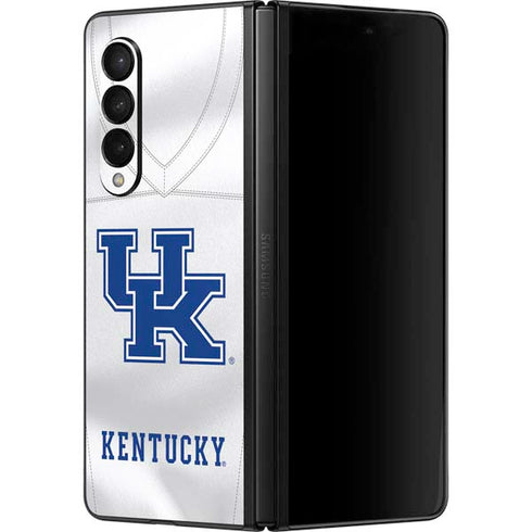 University of Kentucky White Jersey Galaxy Z Fold3 5G Skin