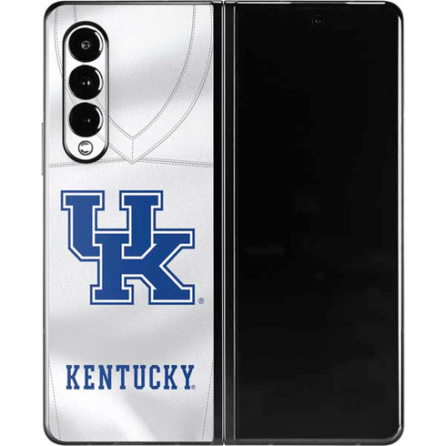 University of Kentucky White Jersey Galaxy Z Fold3 5G Skin