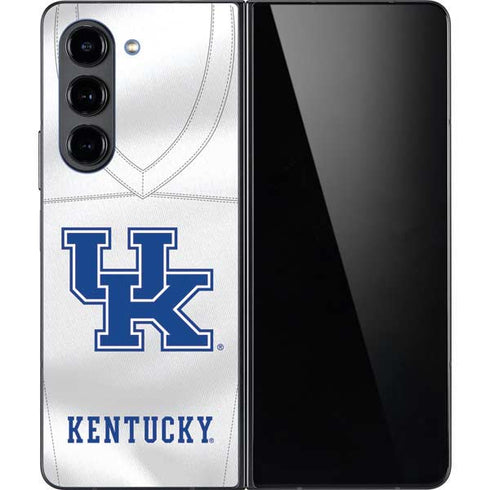 University of Kentucky White Jersey Galaxy Z Fold5 5G Skin