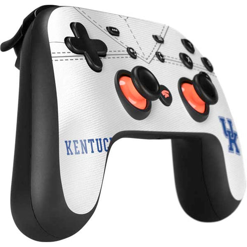 University of Kentucky White Jersey Google Stadia Controller Skin