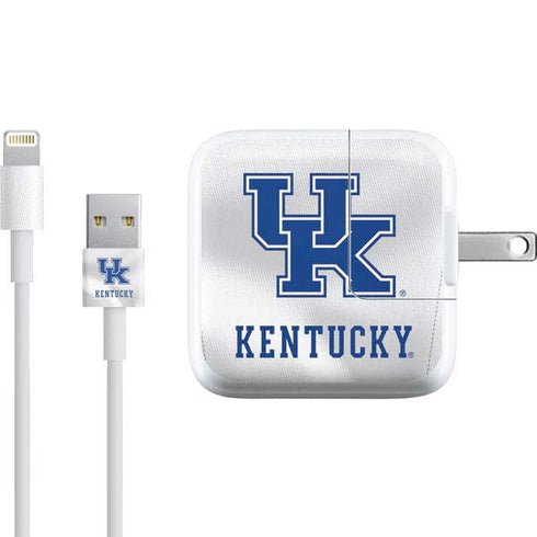 University of Kentucky White Jersey iPad Charger (10W USB) Skin