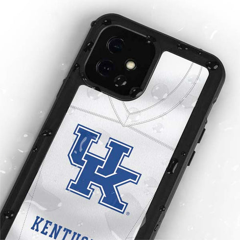 University of Kentucky White Jersey iPhone 12 Mini Waterproof Case
