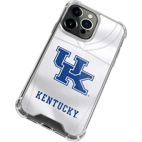 University of Kentucky White Jersey iPhone 13 Pro Clear Case