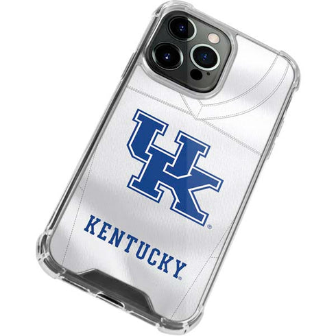 University of Kentucky White Jersey iPhone 13 Pro Max Clear Case