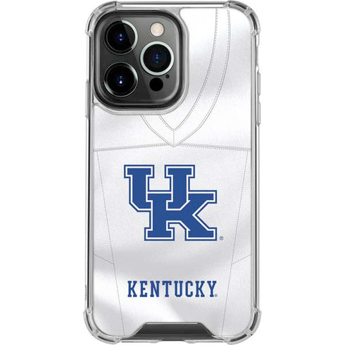 University of Kentucky White Jersey iPhone 14 Pro Clear Case
