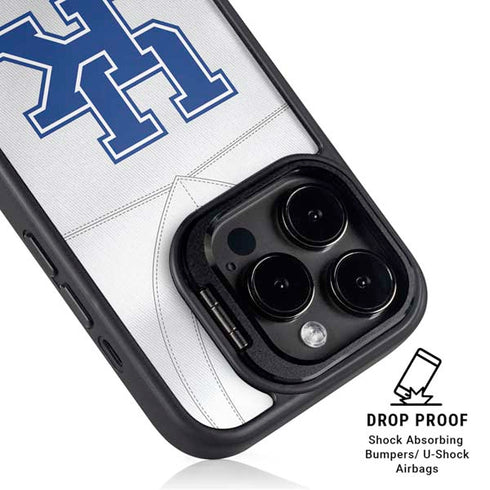University of Kentucky White Jersey iPhone 14 Pro Kickstand Case