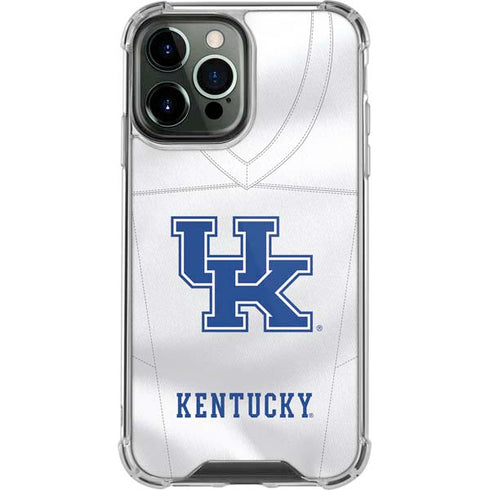 University of Kentucky White Jersey iPhone 14 Pro Max Clear Case
