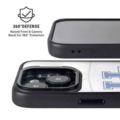 University of Kentucky White Jersey iPhone 15 Plus Kickstand Case