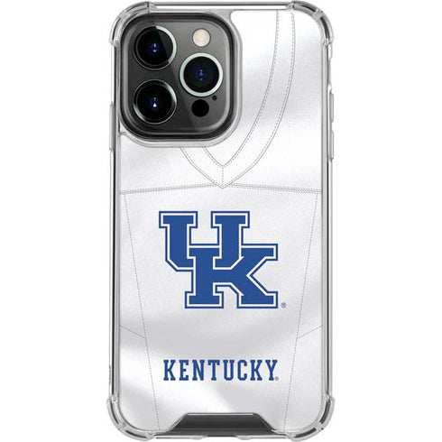 University of Kentucky White Jersey iPhone 15 Pro Clear Case