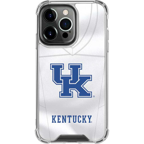 University of Kentucky White Jersey iPhone 15 Pro Max Clear Case