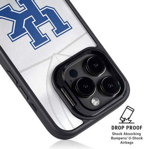 University of Kentucky White Jersey iPhone 15 Pro Max Kickstand Case