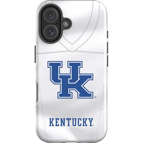 University of Kentucky White Jersey iPhone 16 Impact Case