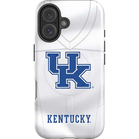 University of Kentucky White Jersey iPhone 16 Magsafe Impact Case